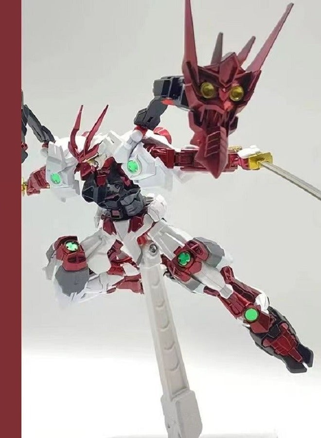 Sengoku Red Frame Mecha Model 1/144 Scale Assembly Kit Samurai Style Collectible Gift For Boys Girls Kids Birthday - Image 5
